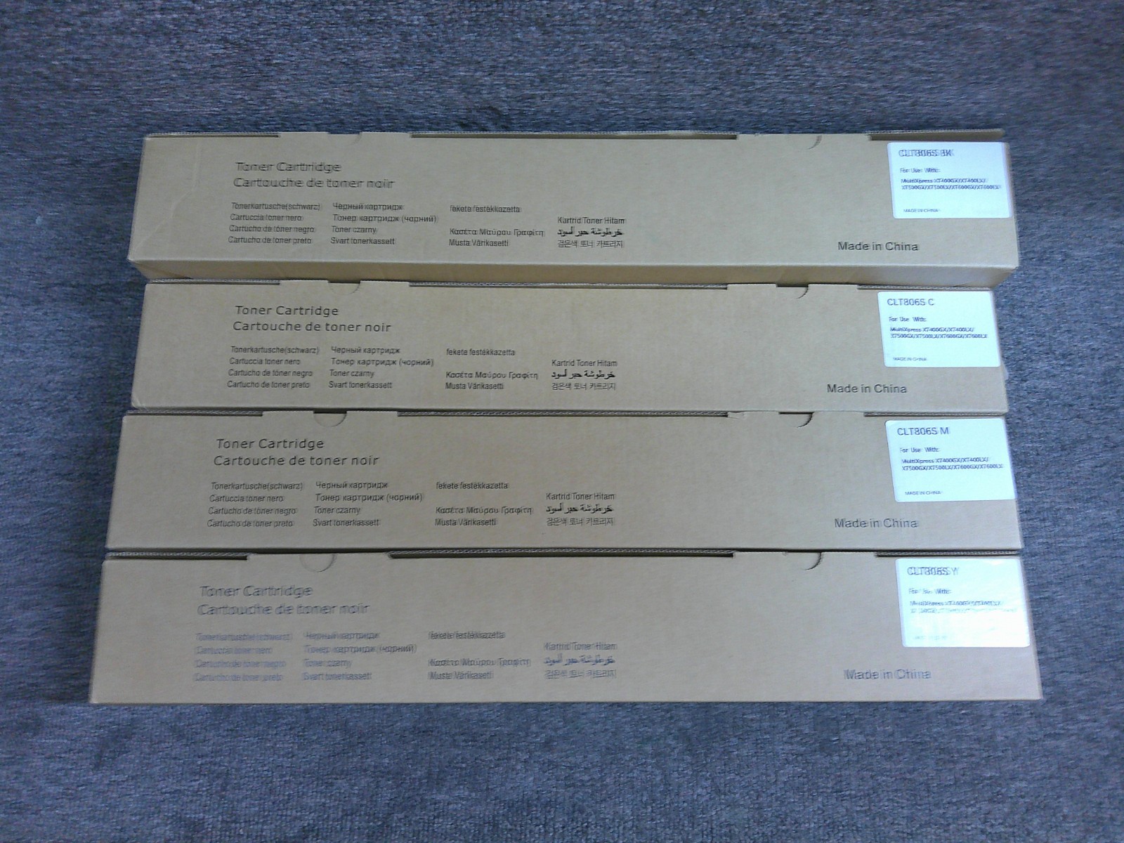 CLT806S Compatible Samsung Toners KYMC Color Set MultiXpress X7400 X7500 X7600