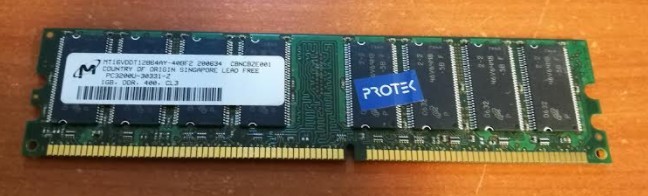 RAM latch DDR 1 GB for desktop PRO ELECTRO