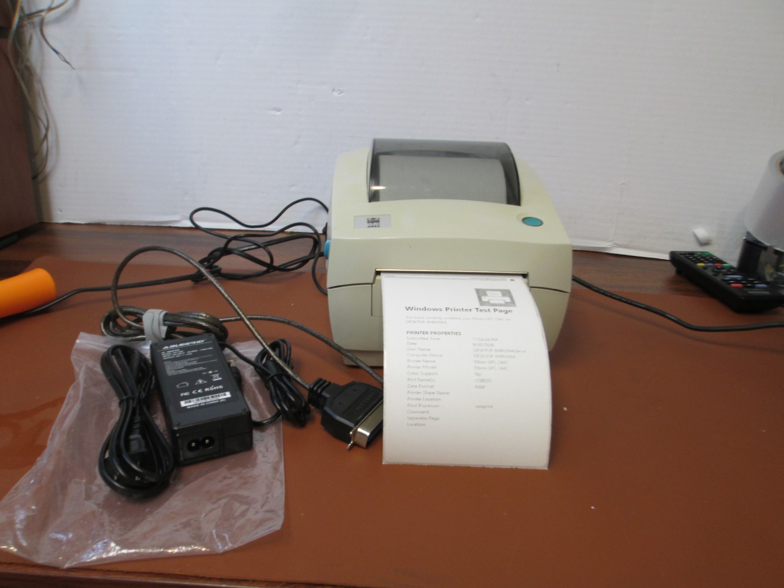 Eltron Zebra UPS LP2442 Direct Thermal Barcode Printer for 4 x 6" Ship Label