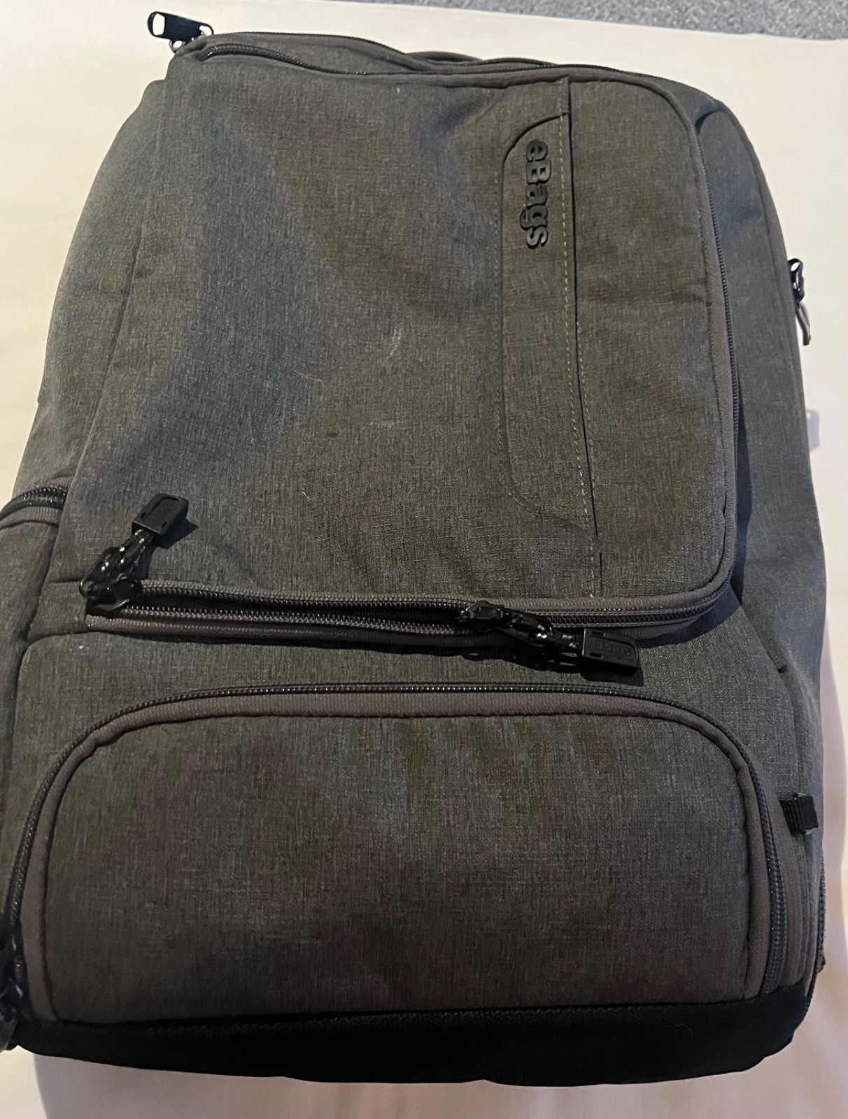 eBags EB2146-16 TLS Travel Professional Slim Laptop Backpack Black Orange
