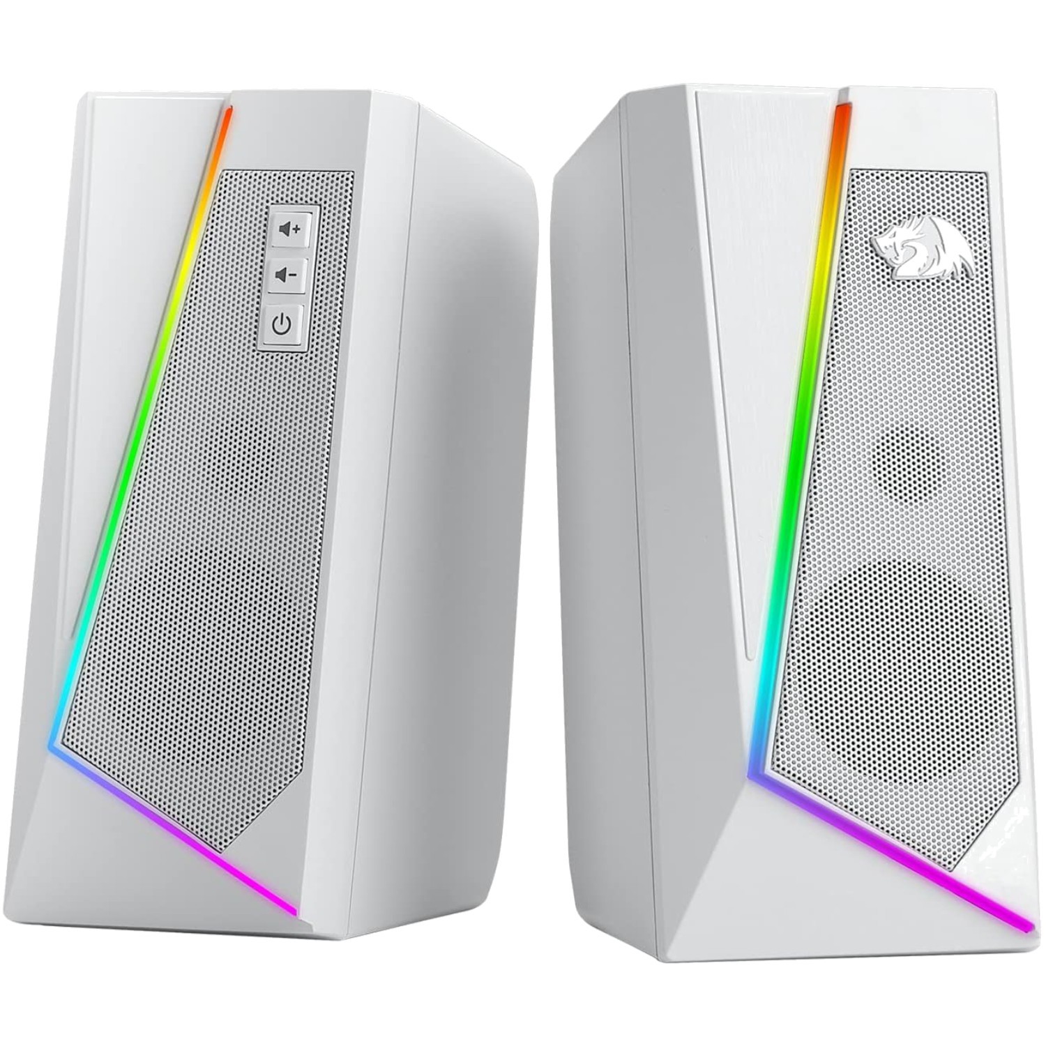 Sophisticated 2.0 PC Speakers with Colorful RGB & Easy Access Volume Control