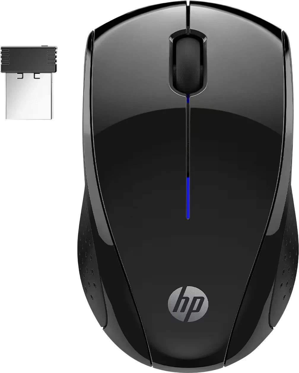 HP - X3000 G3 Wireless Optical Ambidextrous Mouse - Wireless - Jet Black