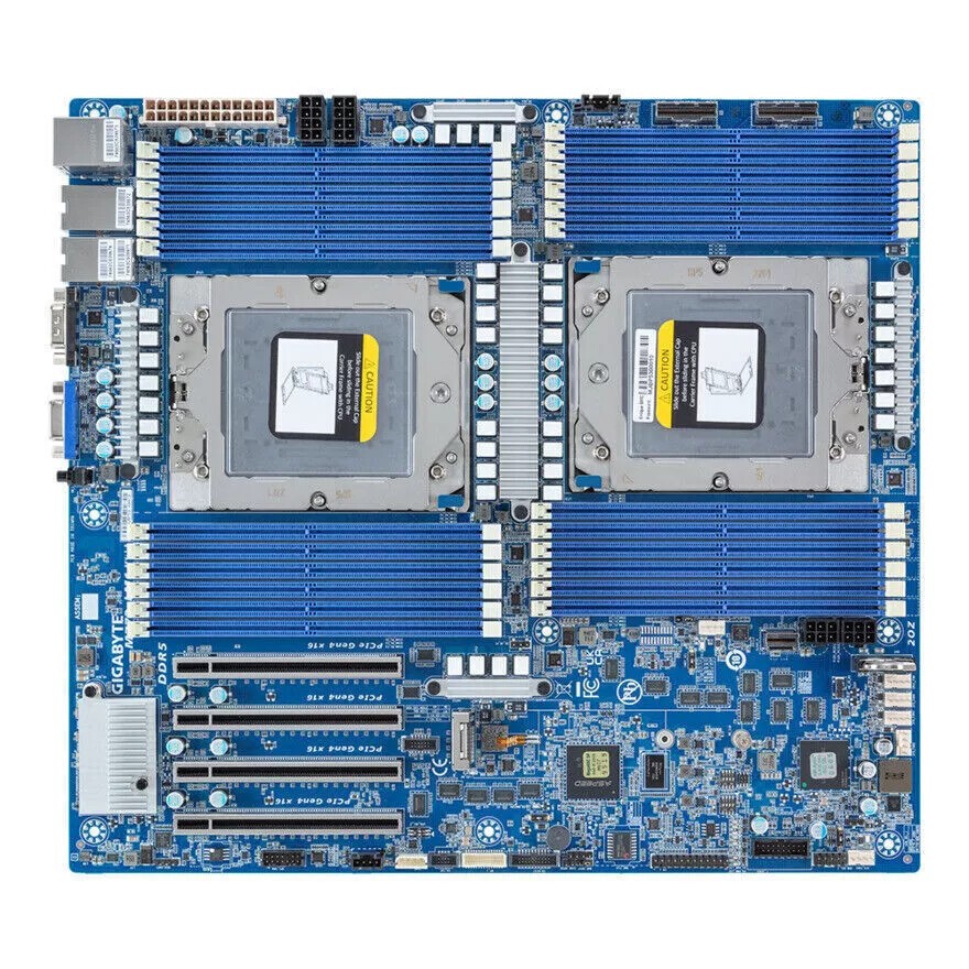 Gigabyte MZ73-LM1 （Rev. 3.x）Support AMD EPYC 9005 SP5 E-ATX  Server MotherBoard