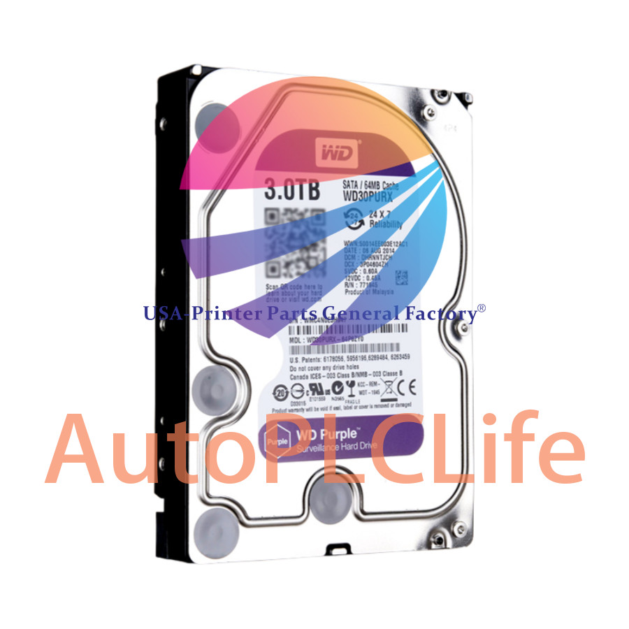 Fits For WD Purple 3TB WD30PURX 64MB SATA 3.5" Internal Desktop HDD PC CCTV