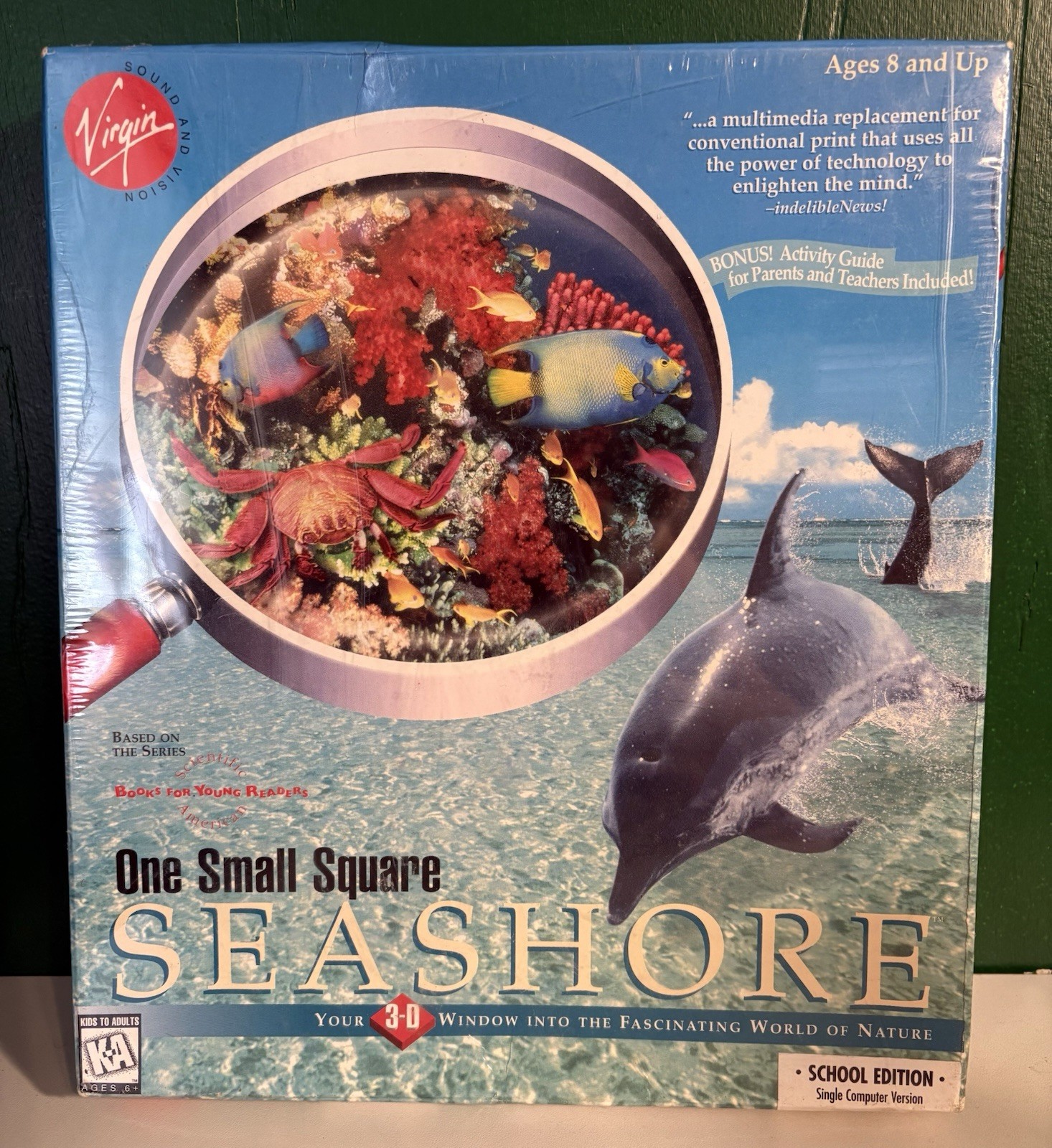 Vtg Virgin Sound Vision Seashore School Edition CD ROM 90’s Teacher Media Sealed