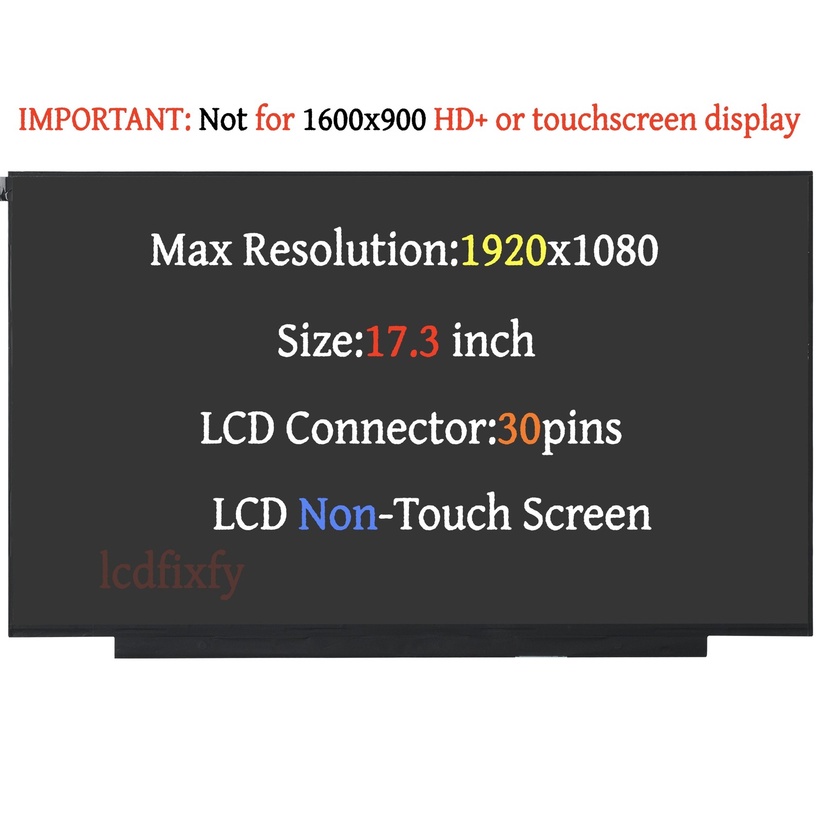 For HP 17-CP0700DX 30 Pins FHD Screen Replacement LCD Display