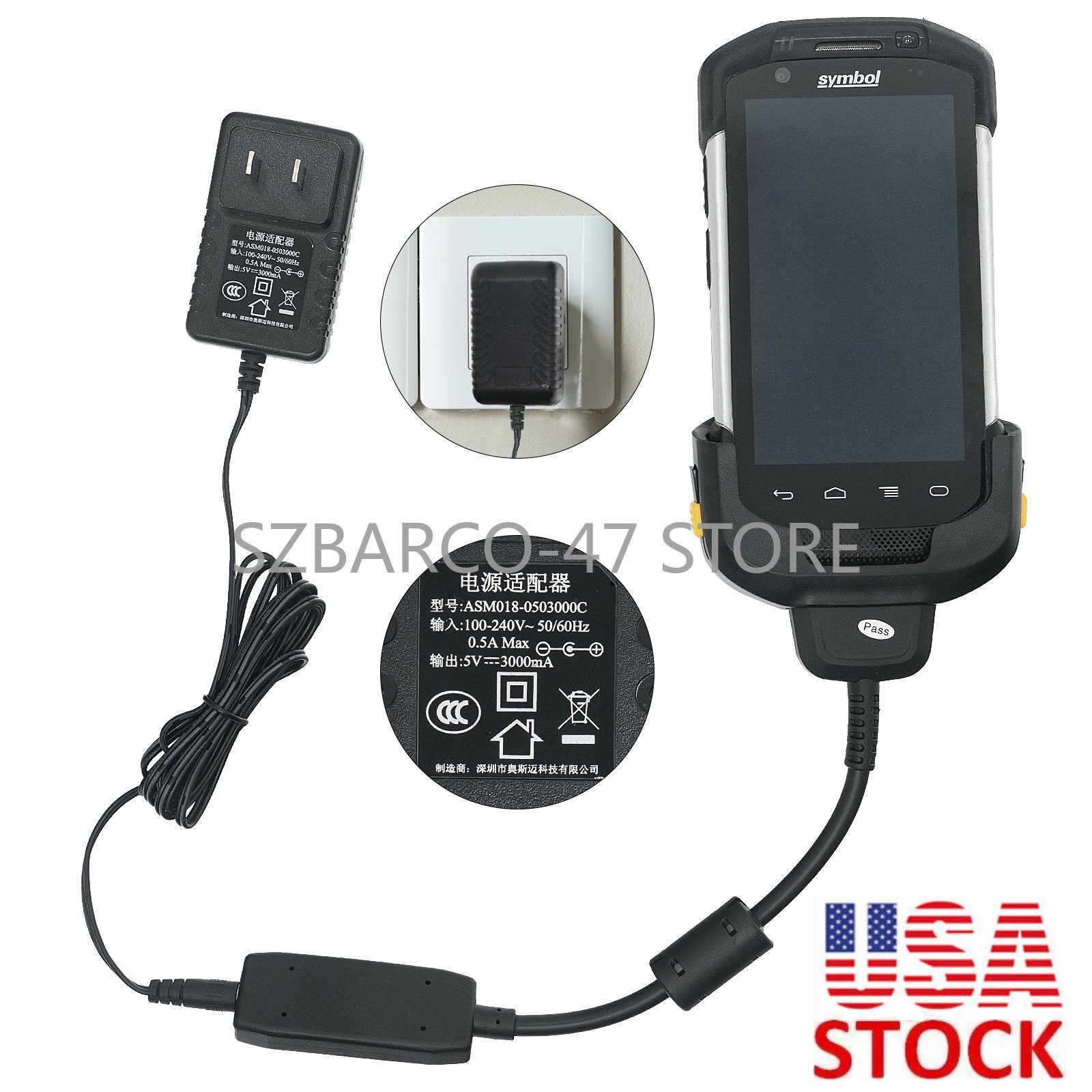 TC70 TC77 TC72 75 TC70X Scanner Charger Cable for Zebra PDA CHG-TC7X-CBL1-01 NEW