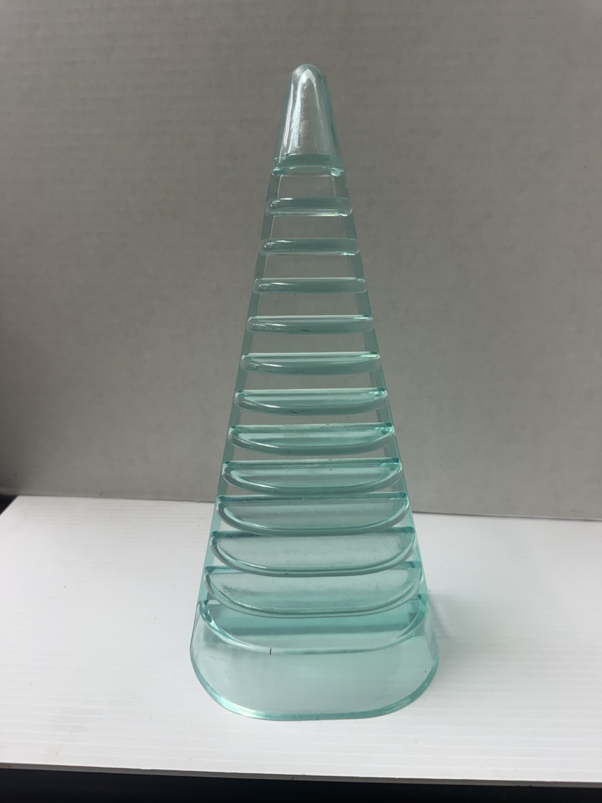 Vintage Lucite CD Stand, CD  Rack, 80s, 90s Holds 12 CDs.