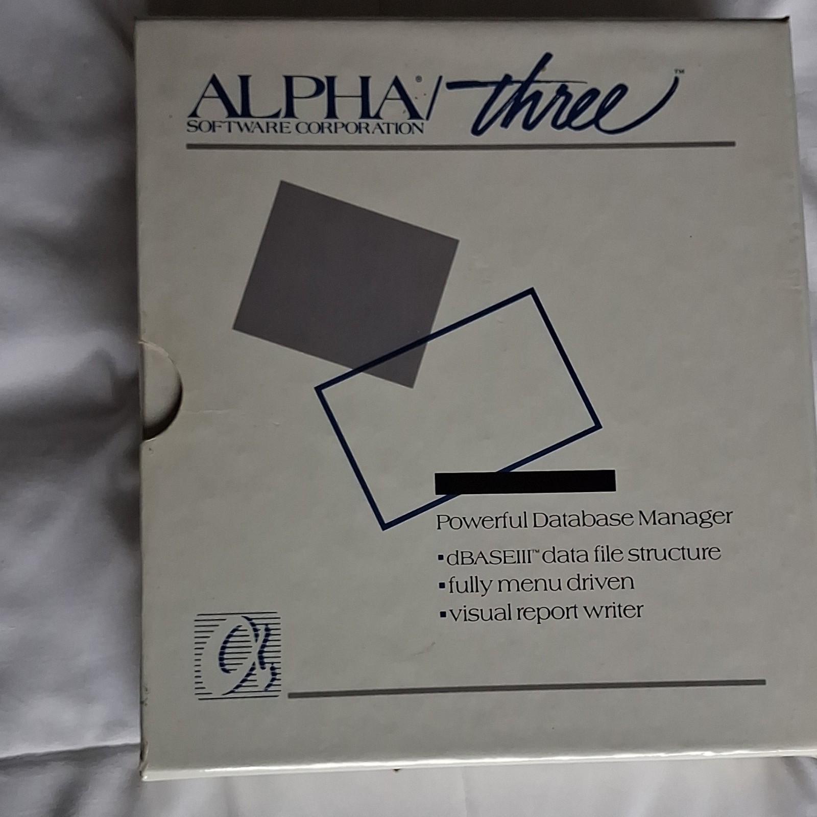 Alpha Software Corporation Alpha/three Database Manager 5.25" Floppy Disc