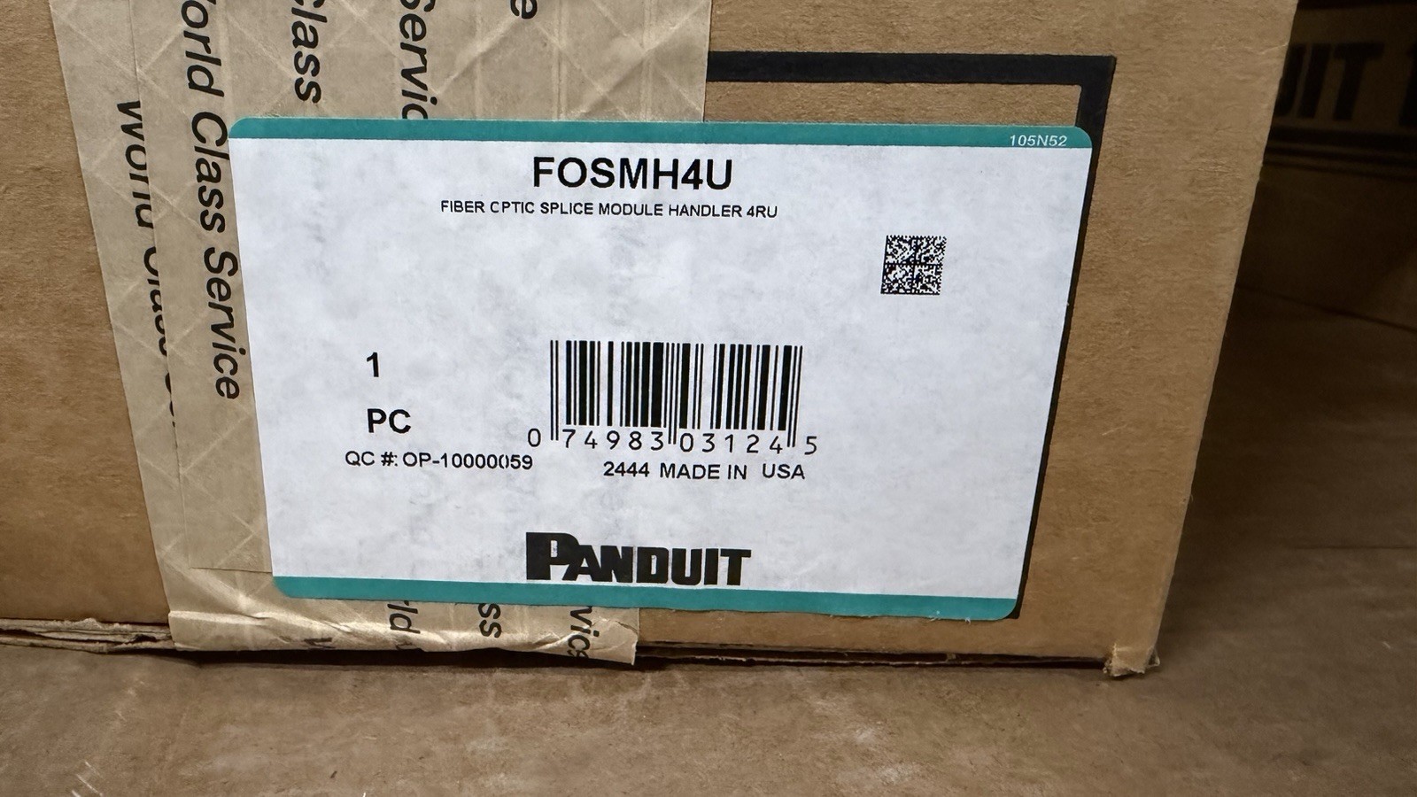 FOSMH4U (Panduit) Fiber Optic Fusion Slice Module Handler 4Ru