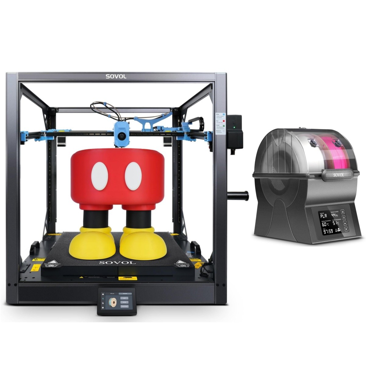Sovol SV08 MAX CoreXY 3D Printer 700mm/s High Speed with SH02 Filament Dryer Box