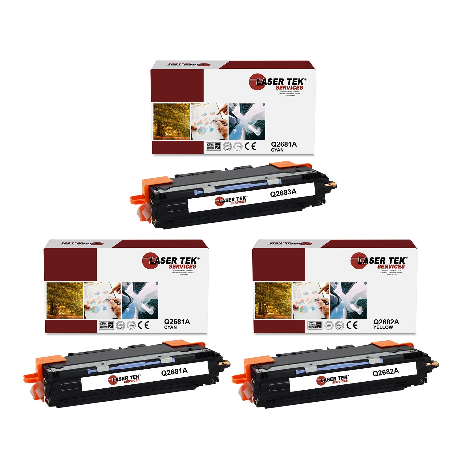 3Pk LTS 311A Color Compatible for HP LaserJet 3700 3700dn 3700n Toner Cartridge