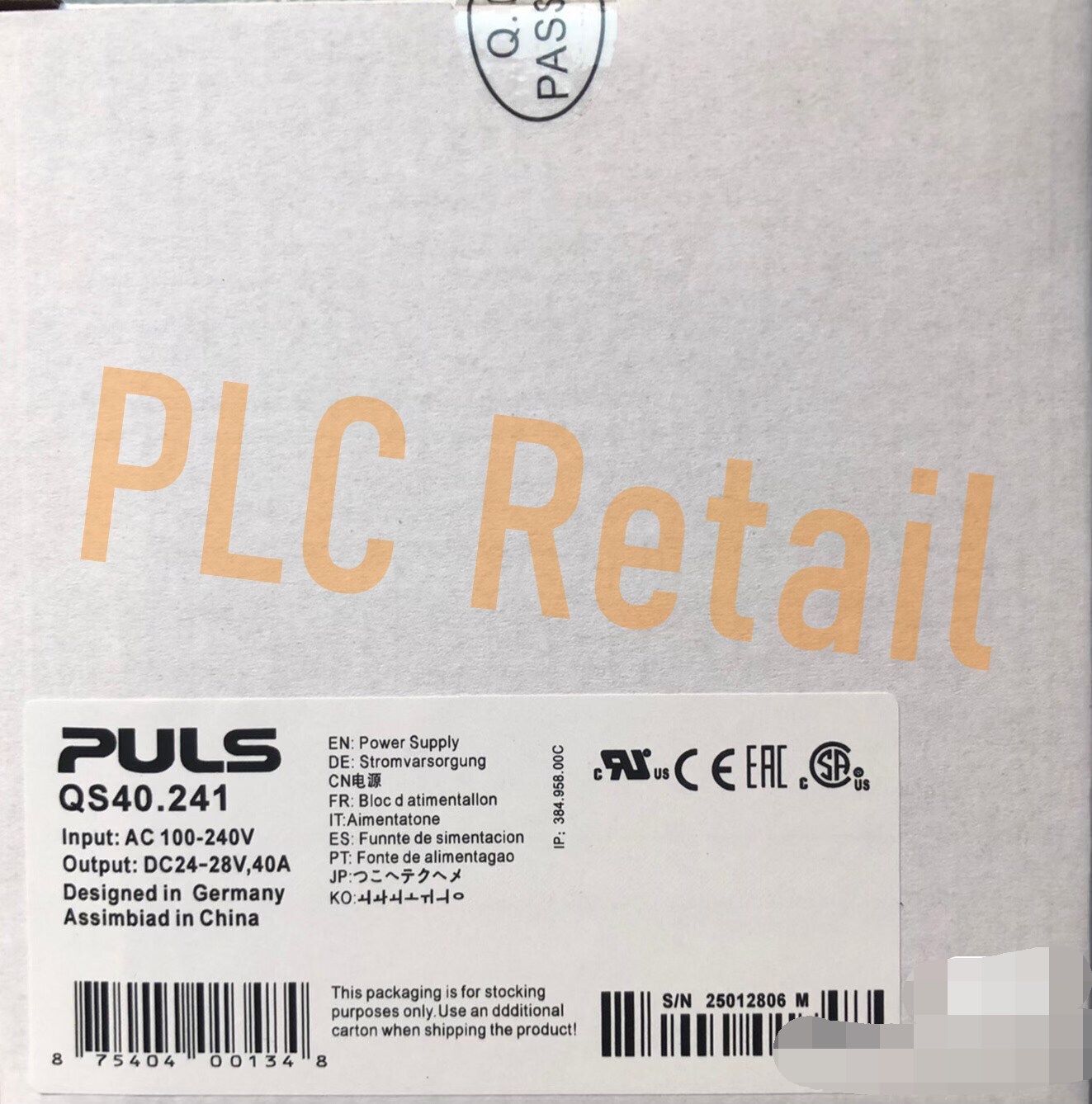 1PCS NEW PULS Power supply module QS40.241 FedEx or DHL