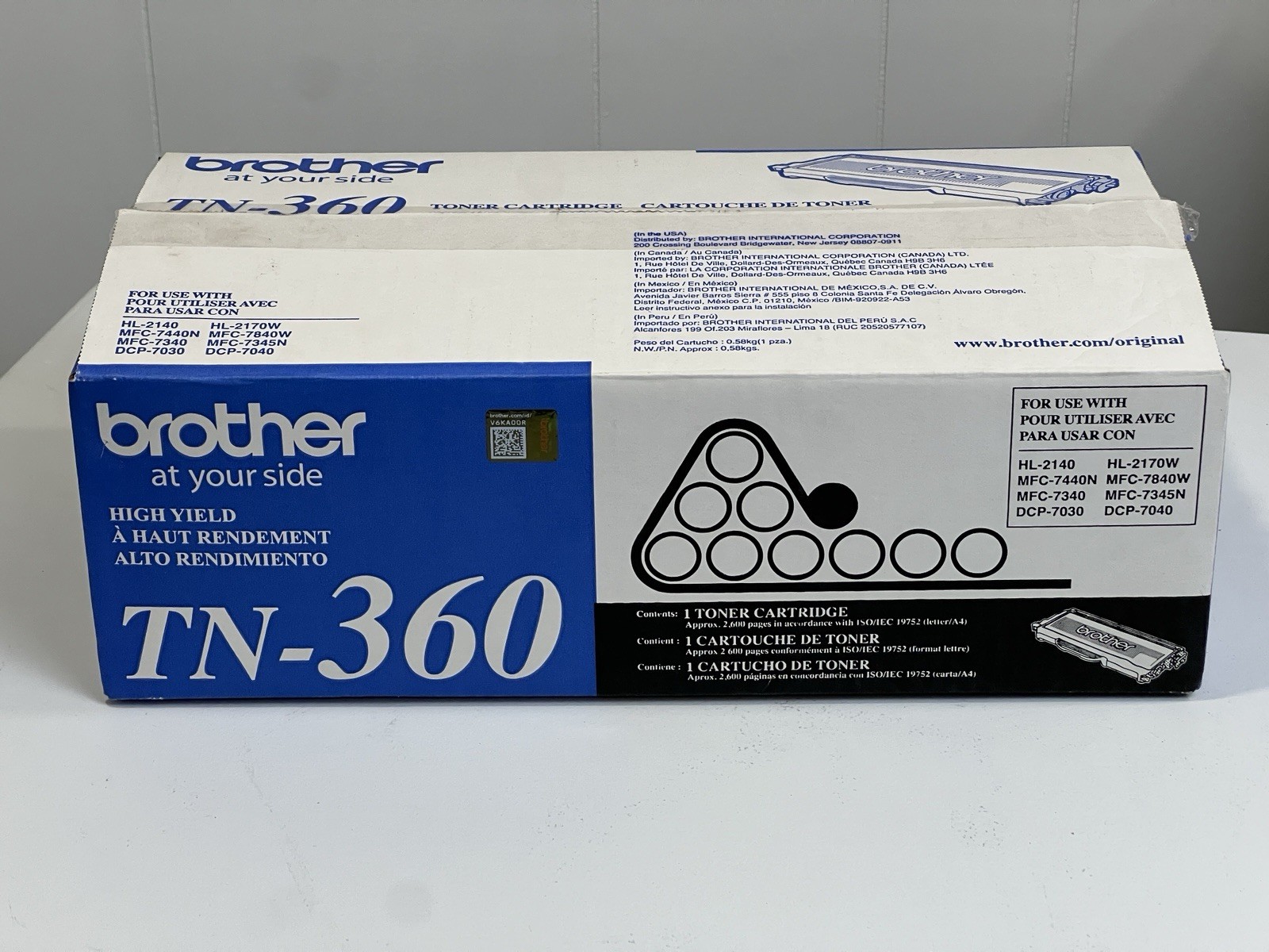 Brother TN-360  High Yield Toner Cartridge | New Open Box | Sealed Package