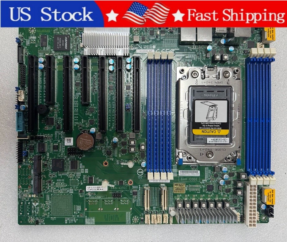 Supermicro H12SSL-NT MBD-H12SSL-NT Server Mainboard ATX DDR4 AMD EPYC Socket SP3