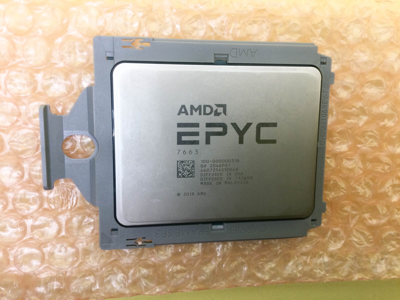 AMD EPYC 7663 56-Cores 2.0Ghz SP3 240W Server Processor 100-000000318