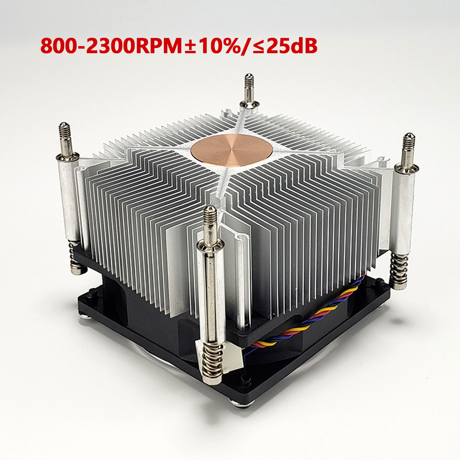 80MM CPU Air Cooler 4PIN PWM Cooling PC Radiator Fan for Intel 2011 X79 X99 CPWt