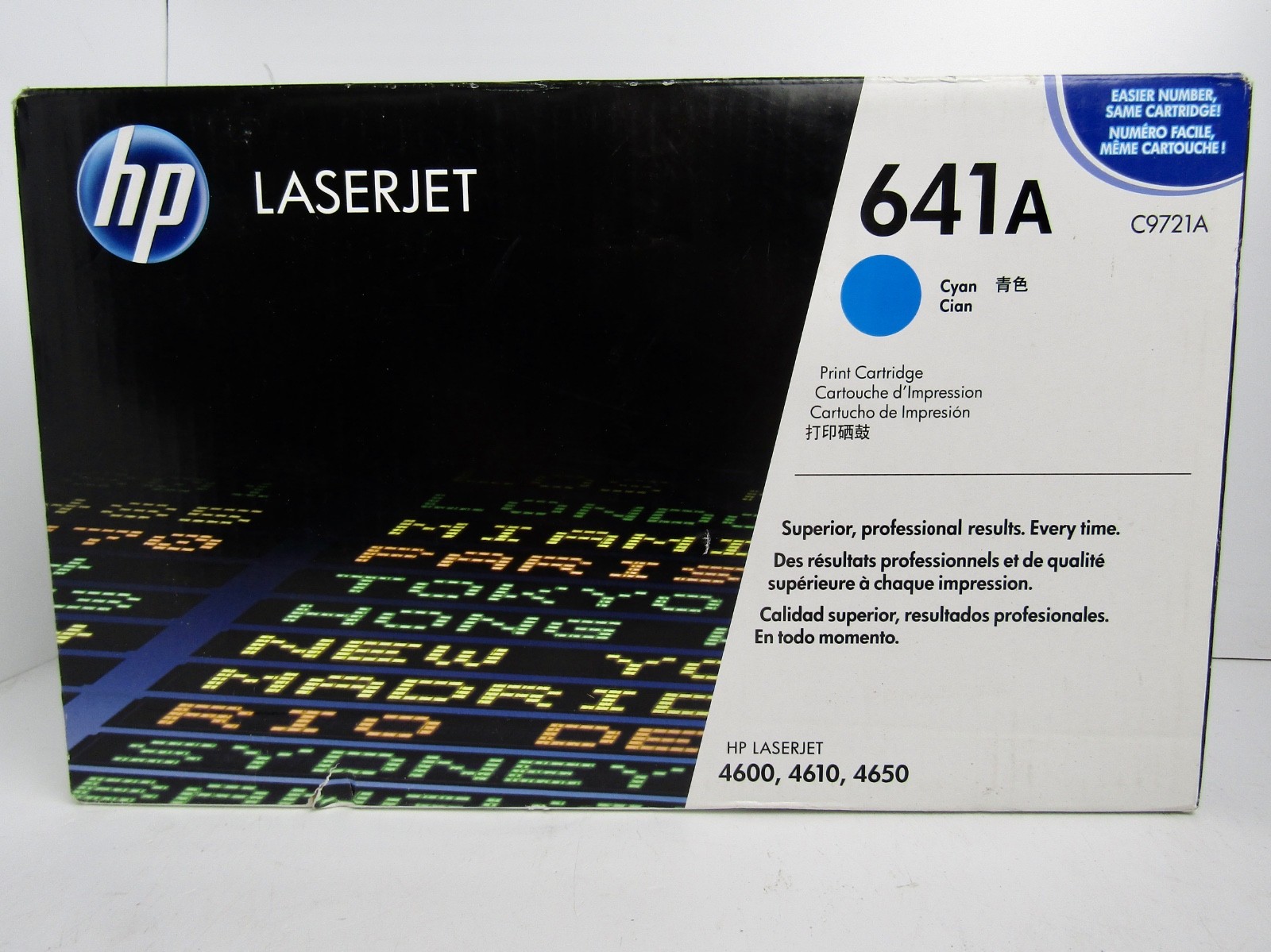 Genuine HP C9721A (641A) Cyan Toner Cartridge - NEW SEALED