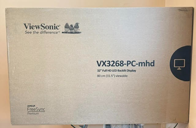 NEW SEALED ViewSonic VX3268-PC-MHD 32” Curved 165Hz Gaming Monitor FreeSync