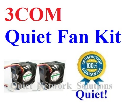 LOT 2x quiet fans for 3COM BASELINE Switch 2816 SFP Plus 3C16478 LOW Noise Fans