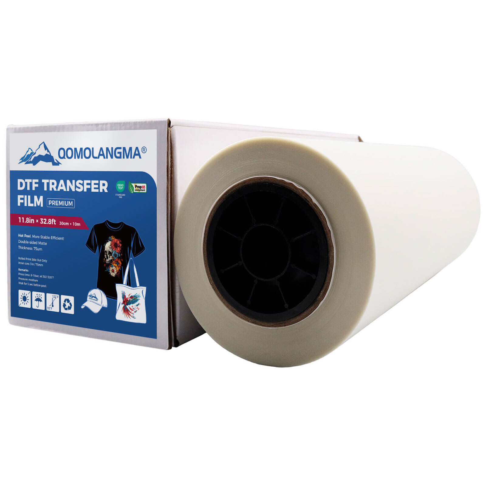 US Stock Sample Pro 11.8in x 32.8ft DTF Transfer Film Premium Roll Warm Peel