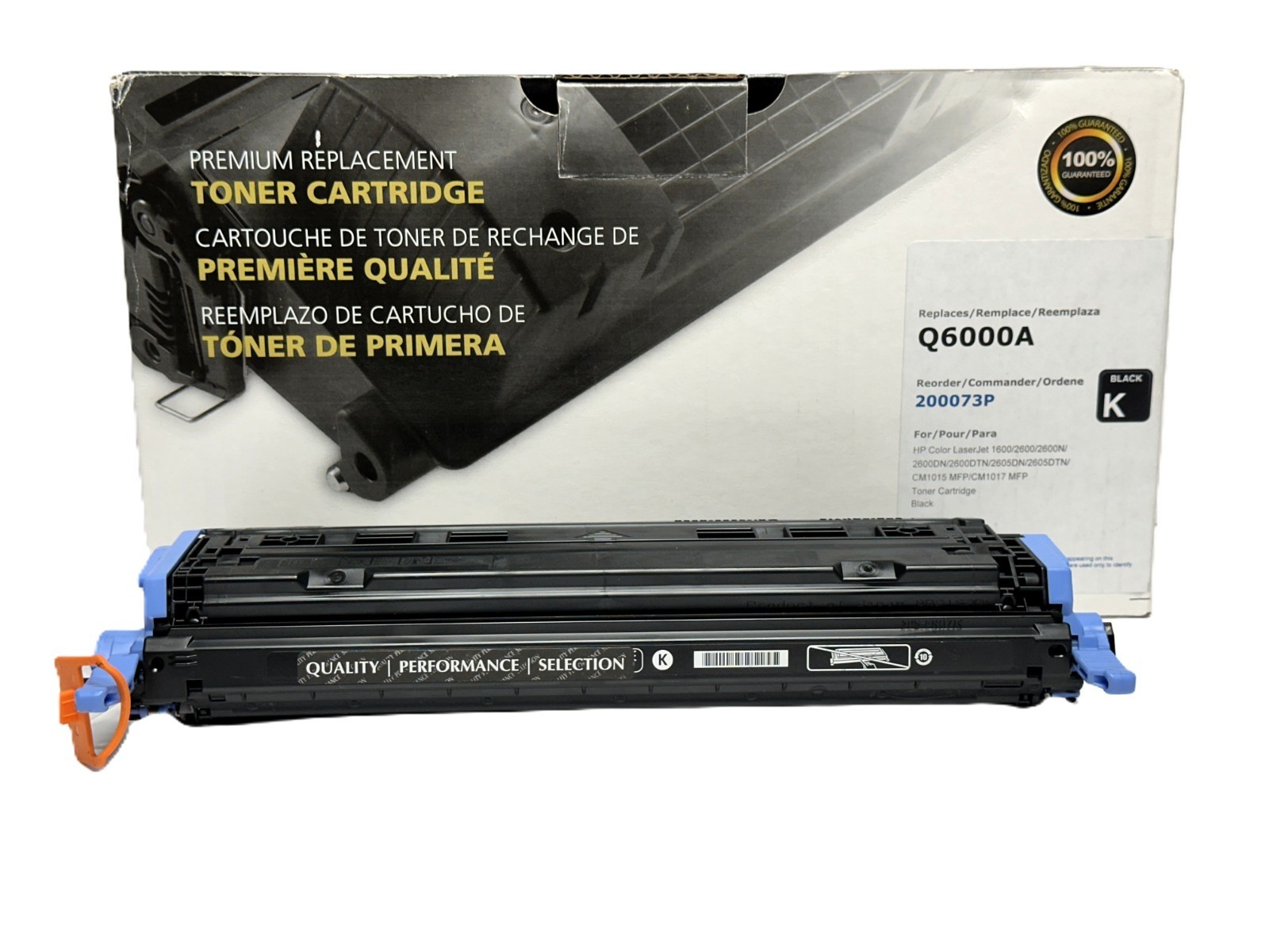 Compatible HP Q6000A / 124A BLACK Cartridge for LasetJet 2600 Series – Open Bag