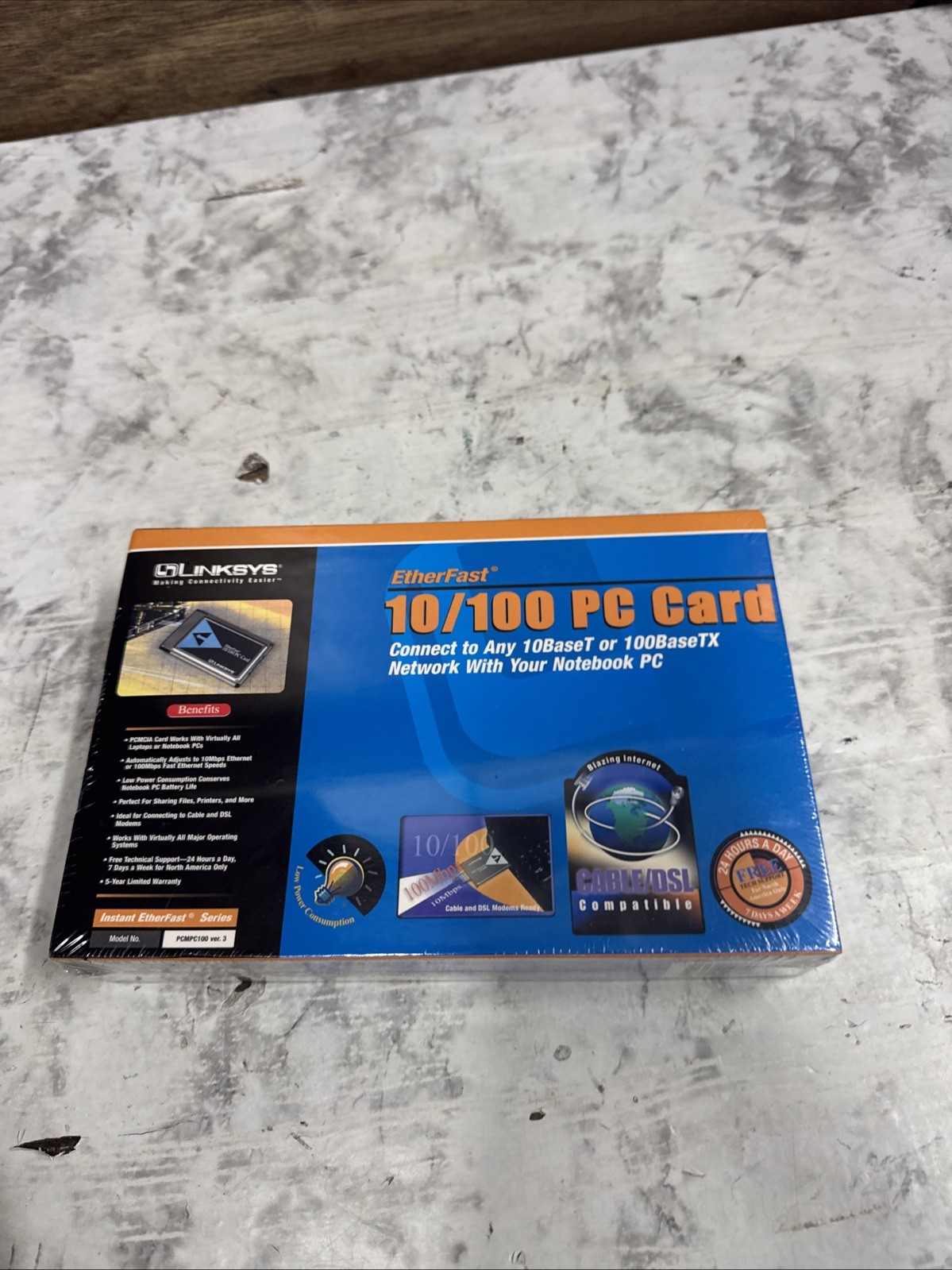 LINKSYS PCMPC100 ETHERFAST 10/100 PC CARD