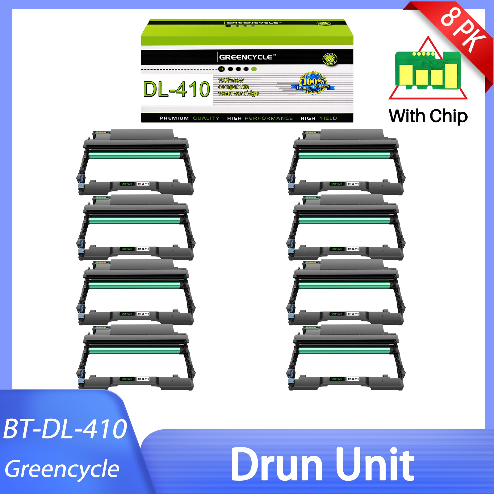 DL-410 410 Drum Unit Compatible For Pantum M6702DW M6800FDW M6802FDW -8PACK