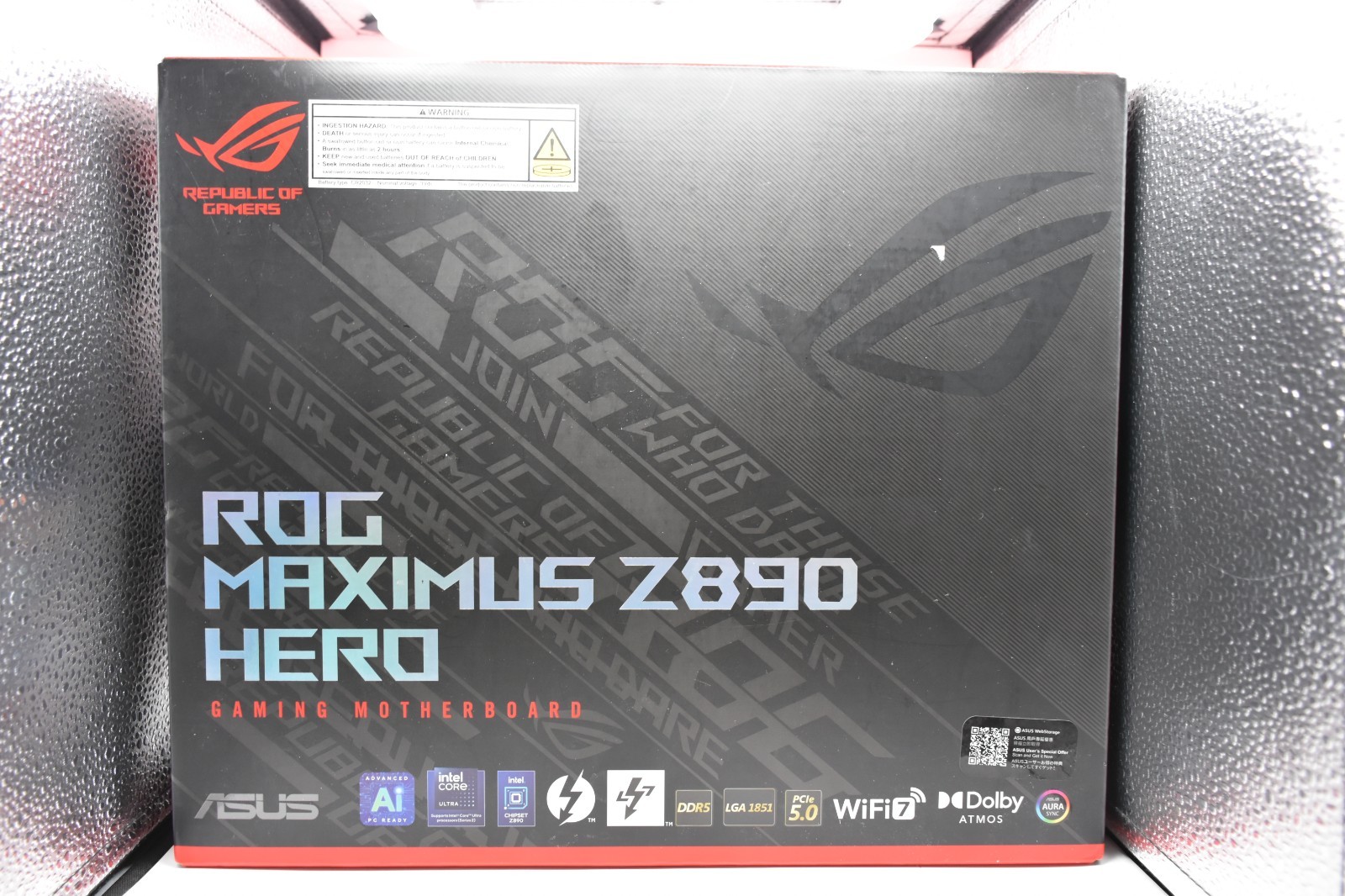 ASUS ROG Maximus Z890 Hero LGA1851 Motherboard – Bent Pins - For Parts/Repair