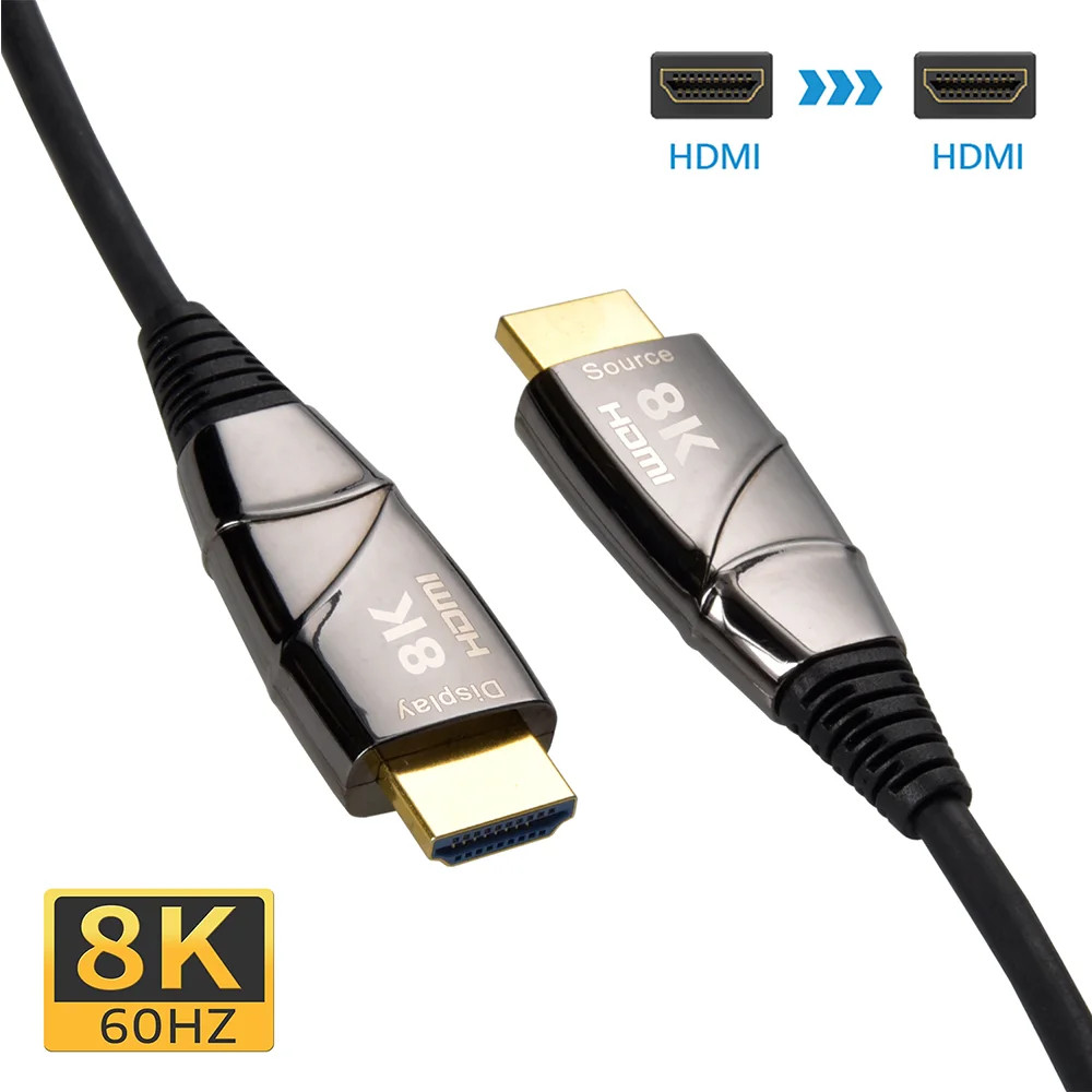 SF Cable 75ft eARC Fiber Optic HDMI Cable 8K@60Hz, 48Gbps, Anti-Static Bag
