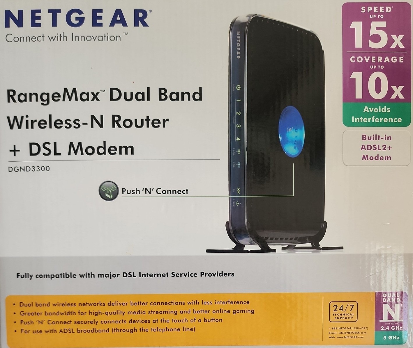 NETGEAR DGND3300 RangeMax Dual Band Wireless -N Router