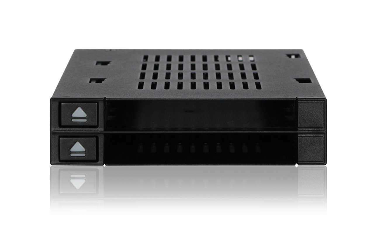 "Dual Bay 2.5” SSD & HDD Dock ToolLess HotSwap SATA SAS Mobile Rack Enclosure"