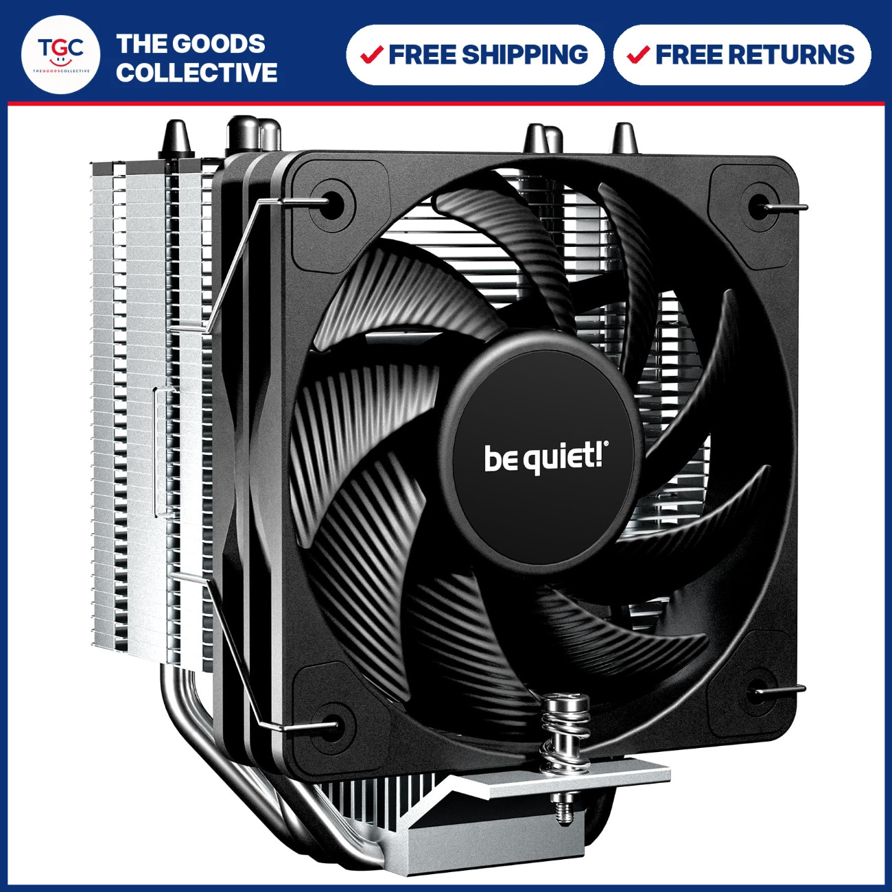 Pure Rock Slim 3 CPU Cooler for AMD & Intel, 130W TDP, Tower Air Cooling