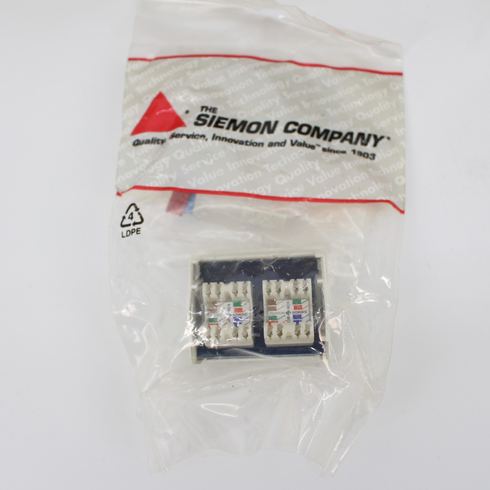 Lot 12 Siemon CT Cat 6 Outlet Dual RJ45 UTP CT-C6-C6-02 White 2-Port 70041623342