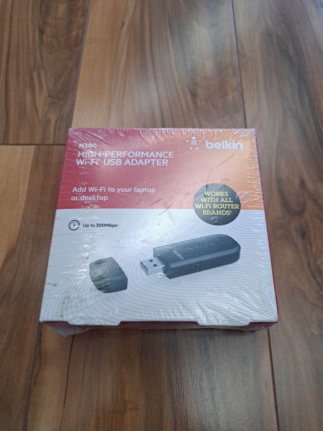 NEW Belkin N300 High- Performance Wi-Fi USB Adapter, Factory Sealed...
