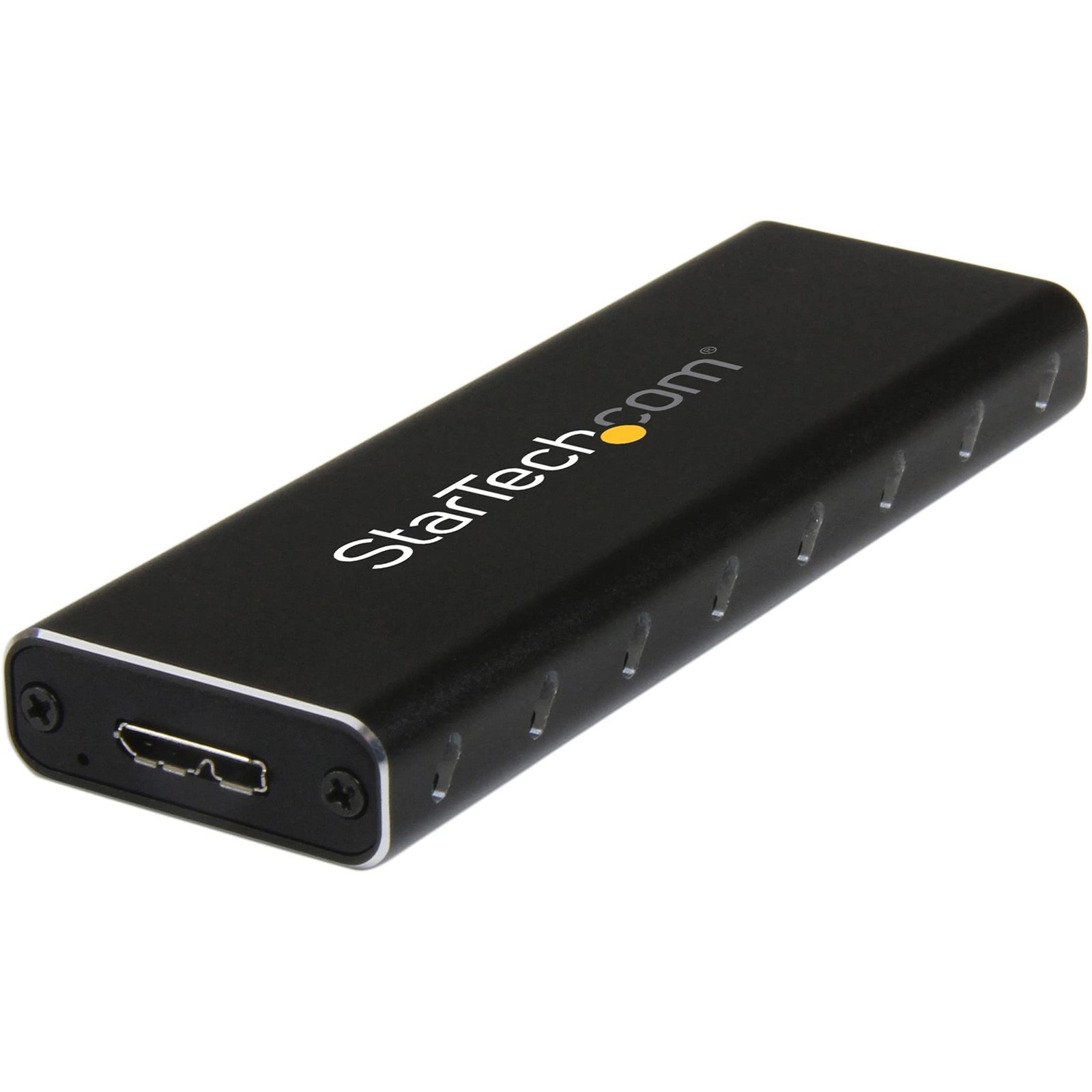 StarTech.com M.2 SSD Aluminum Enclosure to USB 3.0 (5Gbps) with UASP - Black - M