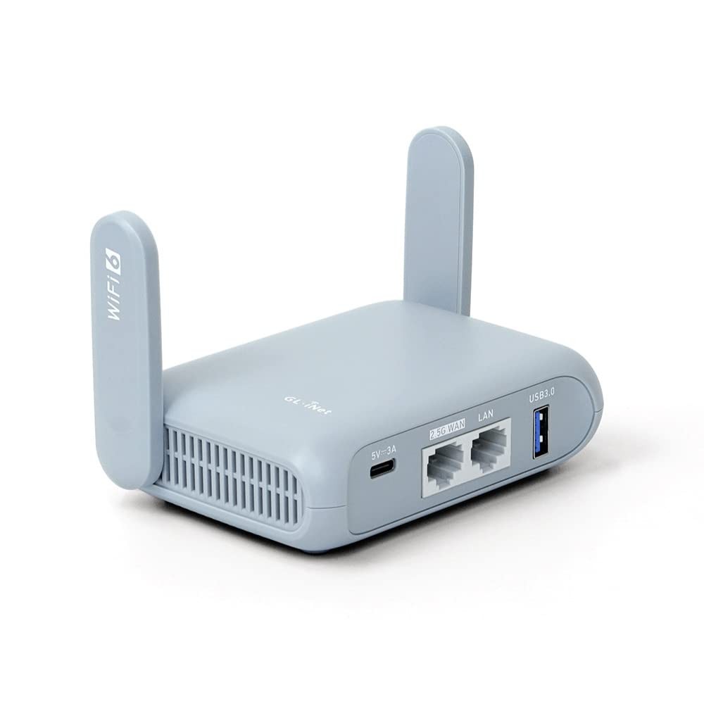 GLMT3000 Beryl AX Wi-Fi 6 2.5G WAN VPN OpenWrt Travel Router Wi-Fi 6 Router