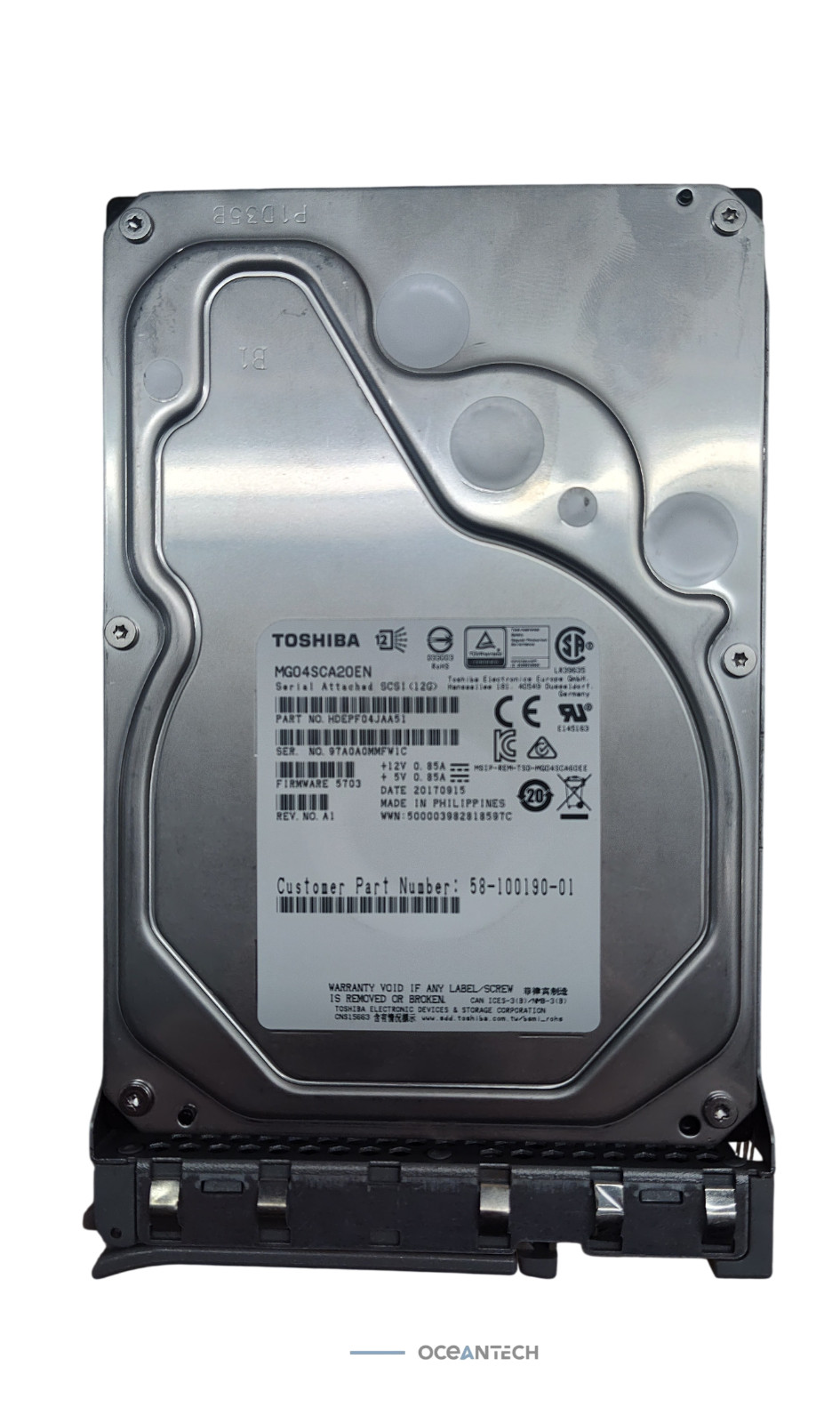 Cisco MG04SCA20EN 2TB 3.5" 12Gb/s 7.2K RPM SAS Drive 58-100190-01 Tested