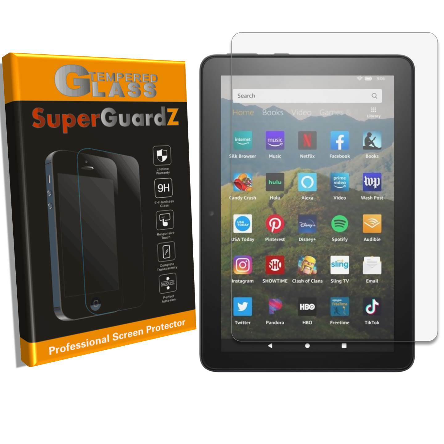 Tempered Glass Screen Protector Guard For Amazon Fire HD 8 Kids (10th Gen, 2020)