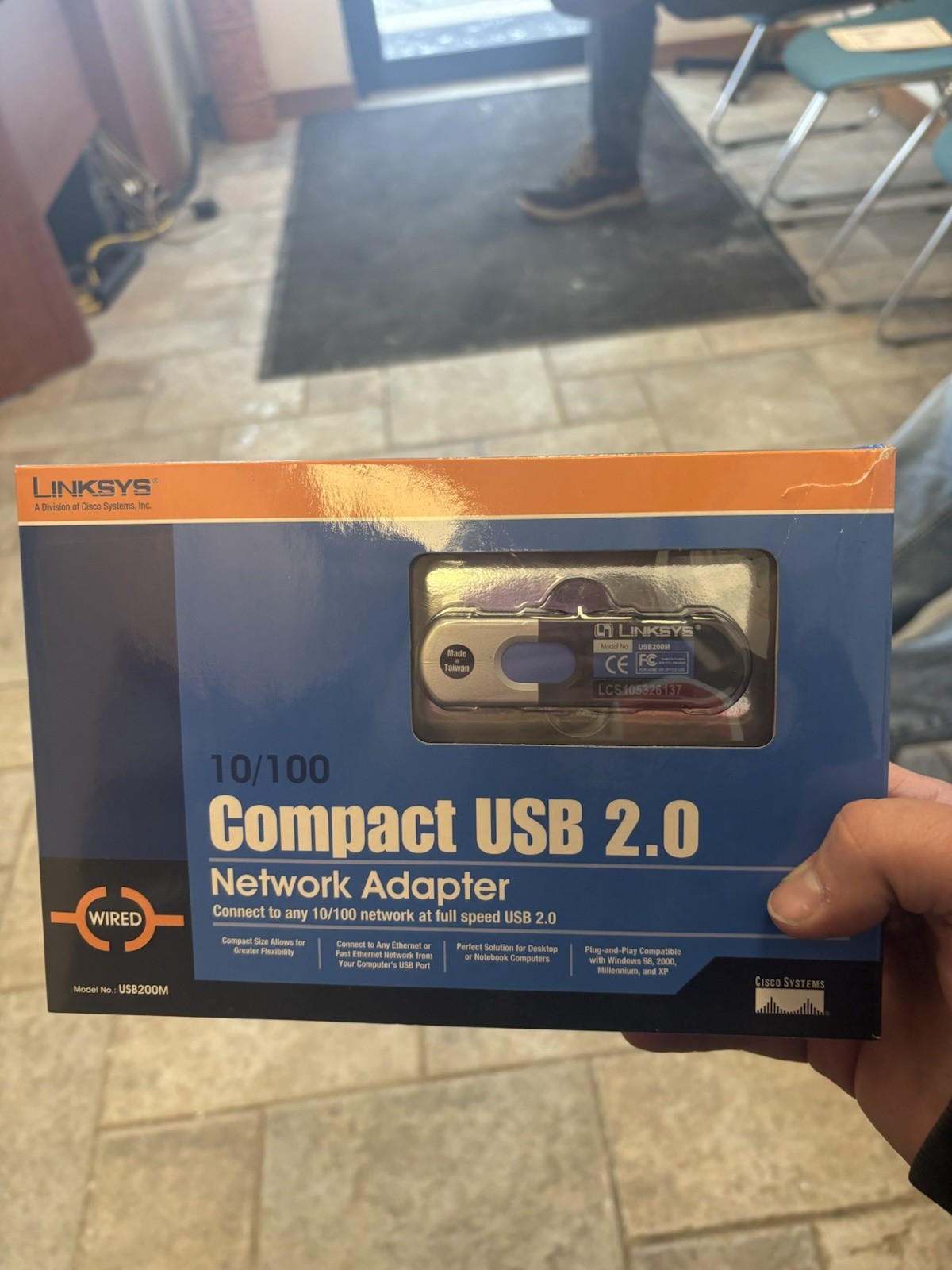 New Linksys  USB200M-CA Compact USB 2.0 Network Adapter-- 10/100 ethernet