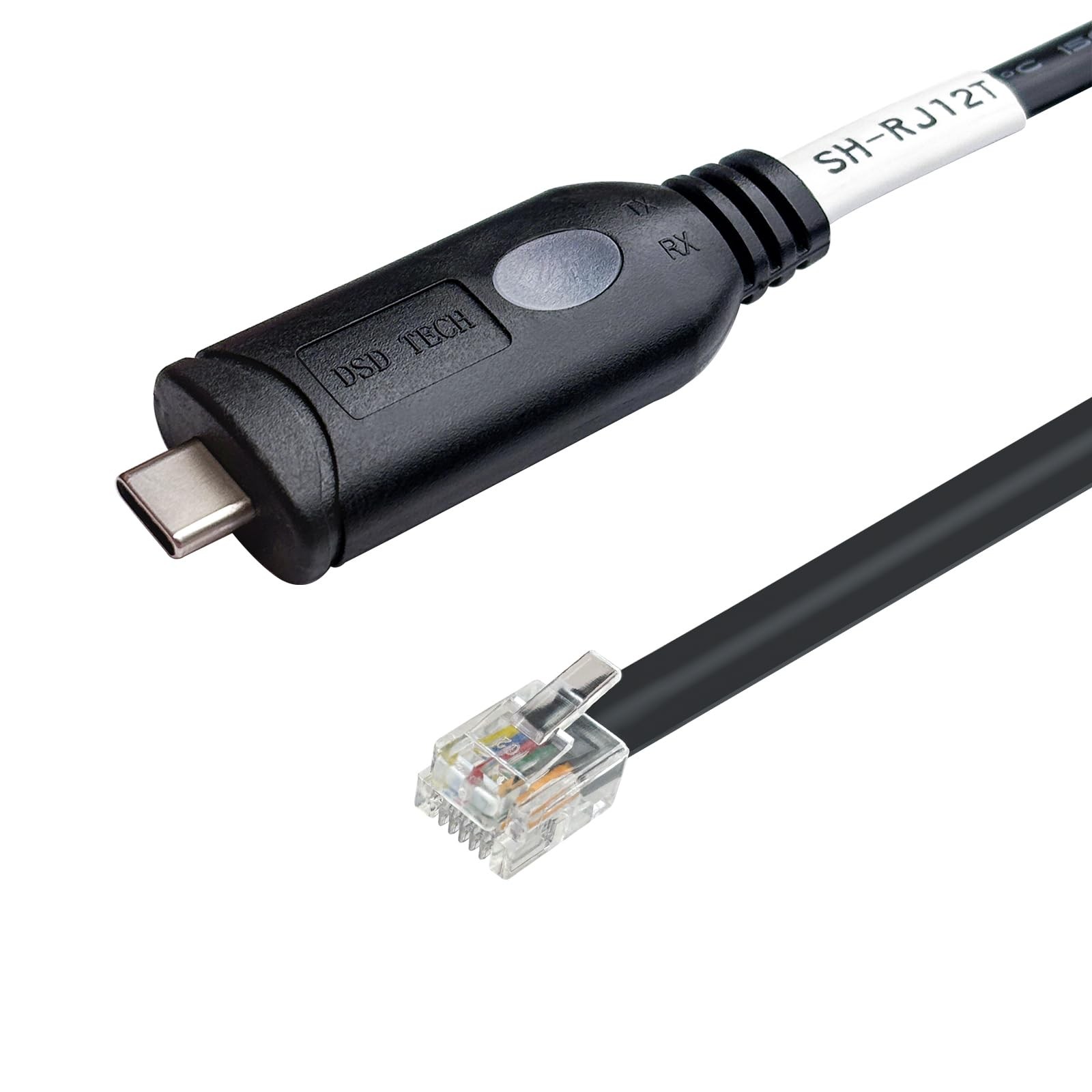 SHRJ12T USB C To RJ12 6P4C RS232 Serial Cable Fits AP77XX 78XX 1.8M 5.9FT
