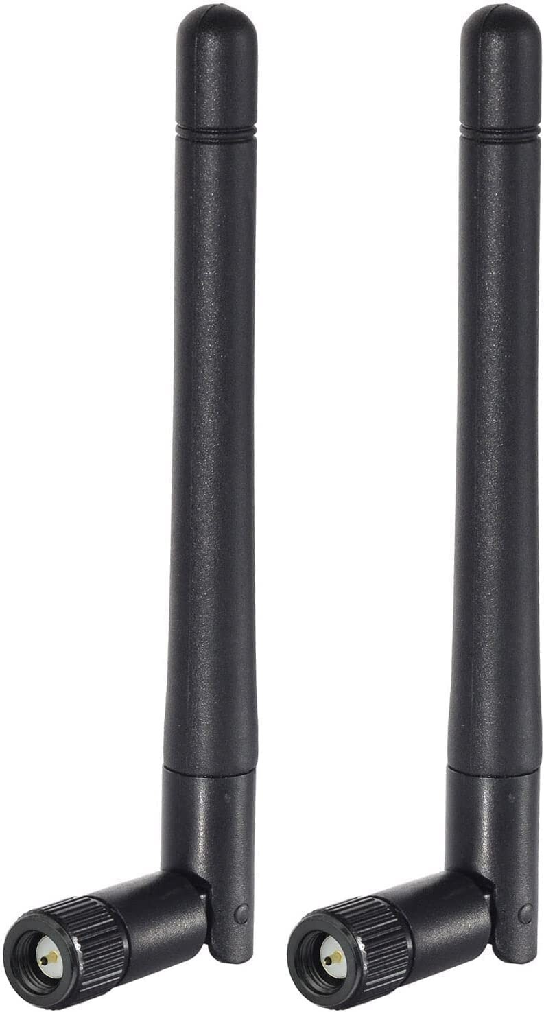 2pcs Dual Band WiFi Antenna 3dBi SMA Male for IP Camera Rear View Backup Camera