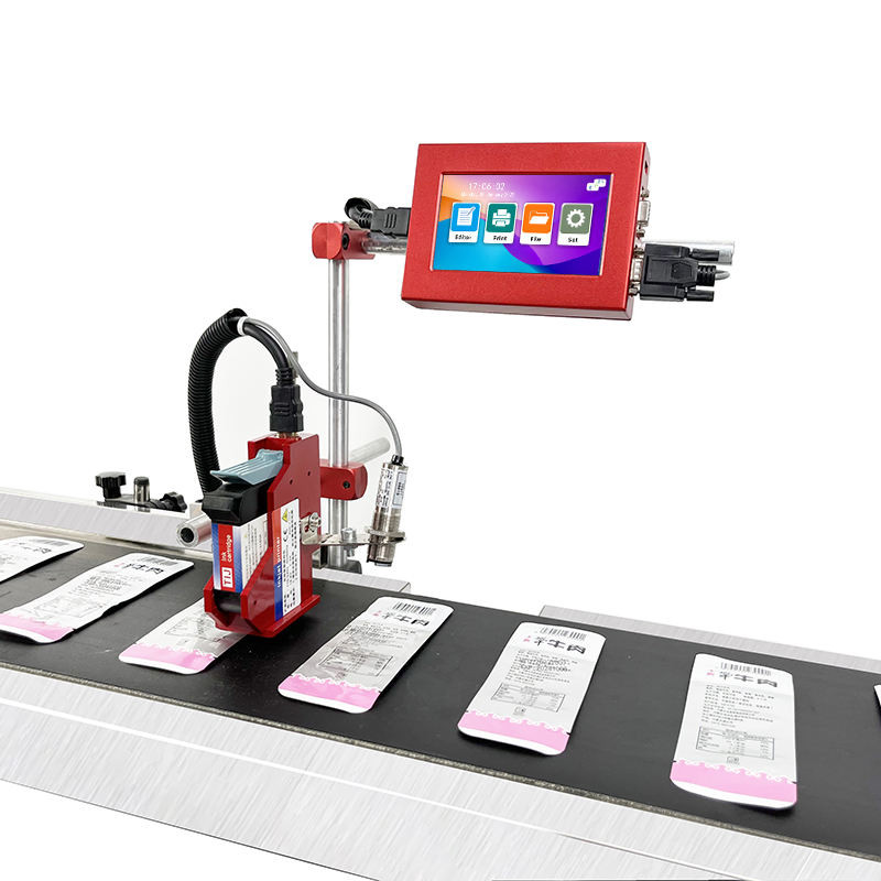 12.7mm Auto Online Inkjet Date Batch Coder Printer Without Conveyor Standalone