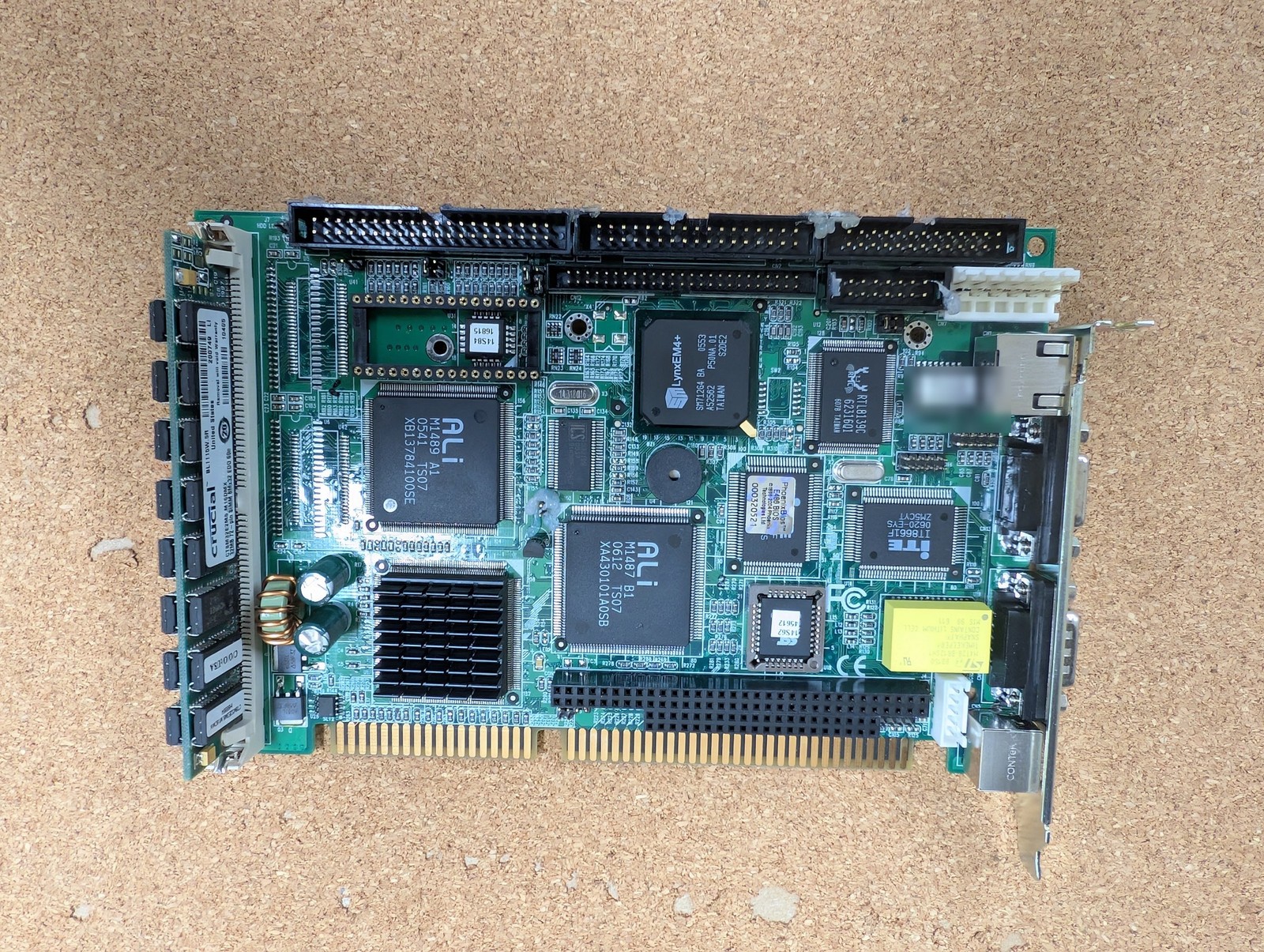 Half Size ISA 486 Industrial SBC CPU Card ALi M1487 M1489 VGA LAN PC/104 32MB