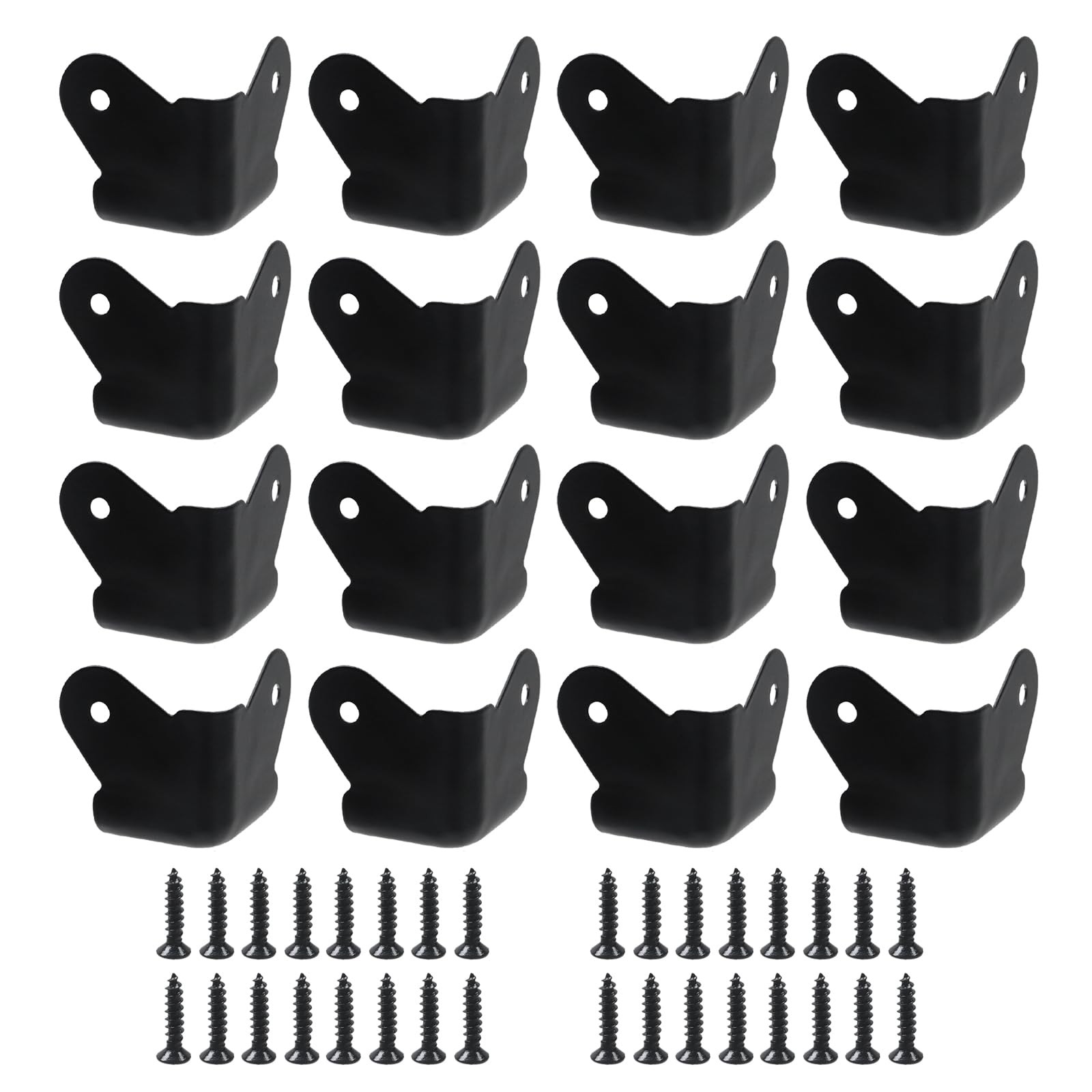 Geesatis 16Pcs Iron Speaker Corner Guards,1.1 Inch Rounded Metal Protectors
