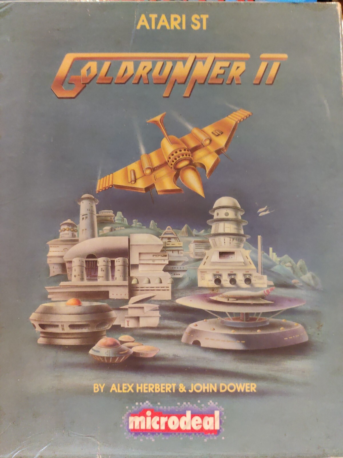 Vintage Atari ST Goldrunner II Disks Box Manual + Extra Alternative Disk 