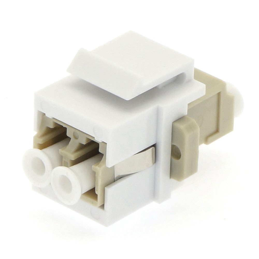 15 Pack of Keystone Jack LC/UPC Multimode Duplex Ivory