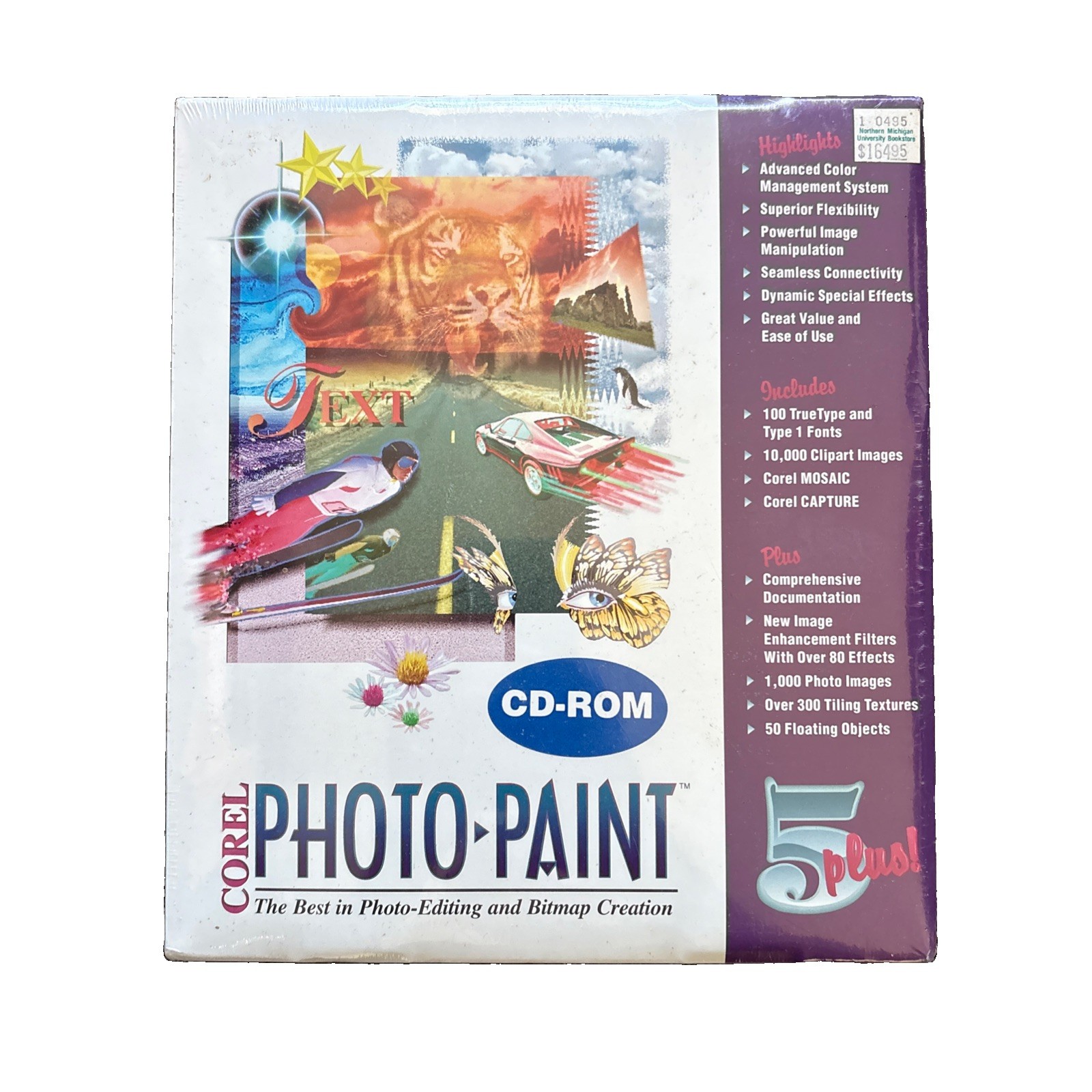 Corel Photo Paint 5+ English CD ROM - NOS Sealed