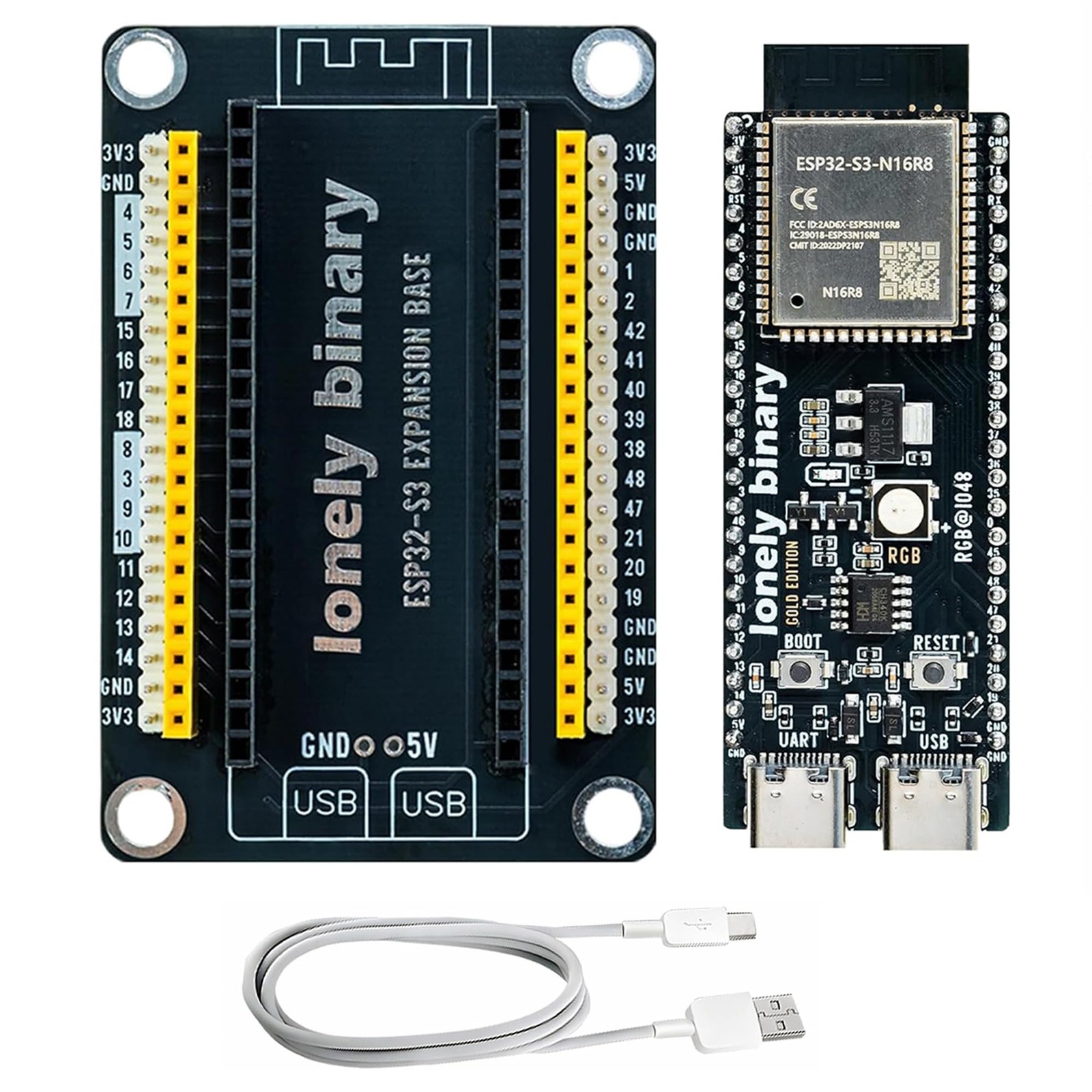 ESP32S3 N16R8 2.54mm Expansion Board For Arduino IDE Microcontroller Module