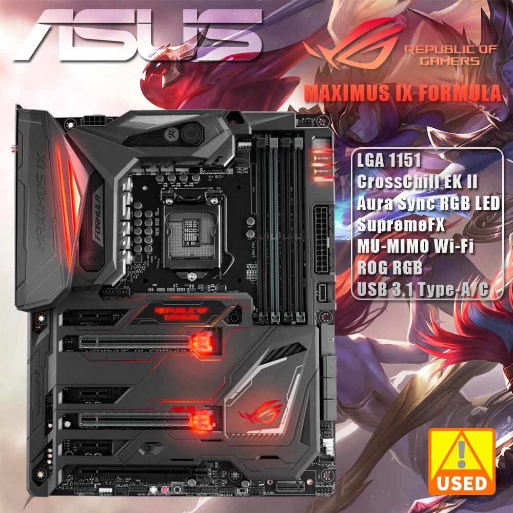 ASUS ROG MAXIMUS IX FORMULA Motherboard with Intel Z270 Chipset LGA 1151 Socket 